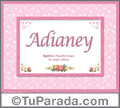 Adianey - Significado y origen