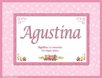 Agustina - Significado y origen