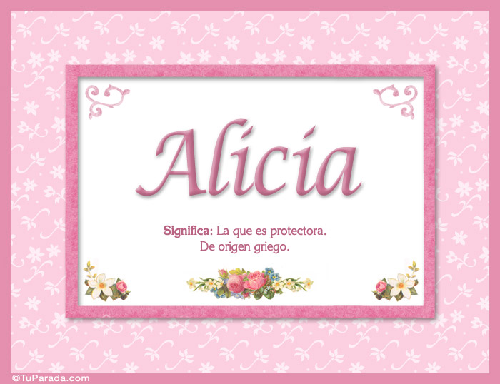 Alicia - Significado y origen