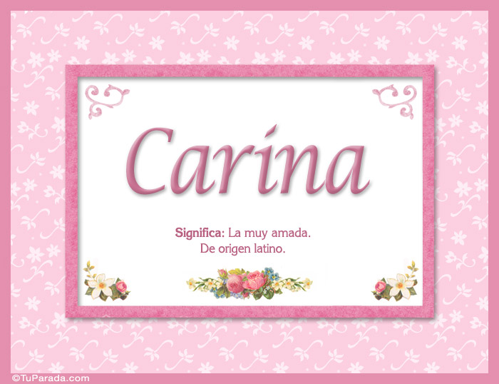 Nombre Carina -  Significado y origen, Imagen Significado de Carina -  Significado y origen