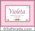 Violeta - Significado y origen