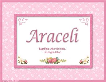 Araceli - Significado y origen