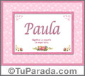 Paula - Significado y origen
