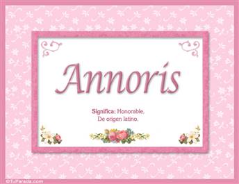 Annoris - Significado y origen