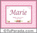 Marie - Significado y origen