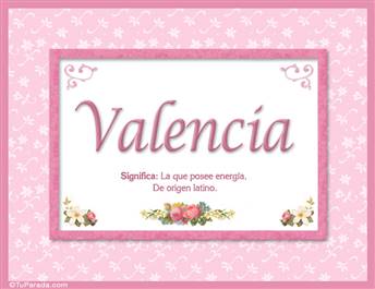 Valencia - Significado y origen