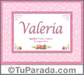 Valeria - Significado y origen