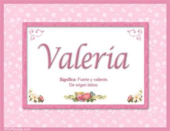 Valeria - Significado y origen