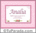 Analía - Significado y origen