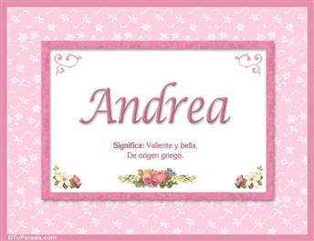 Andrea - Significado y origen