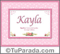 Kayla - Significado y origen