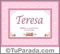 Teresa - Significado y origen
