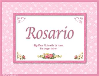 Rosario - Significado y origen