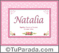 Natalia - Significado y origen