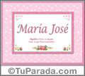 Maria José - Significado y origen