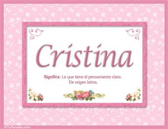 Cristina - Significado y origen