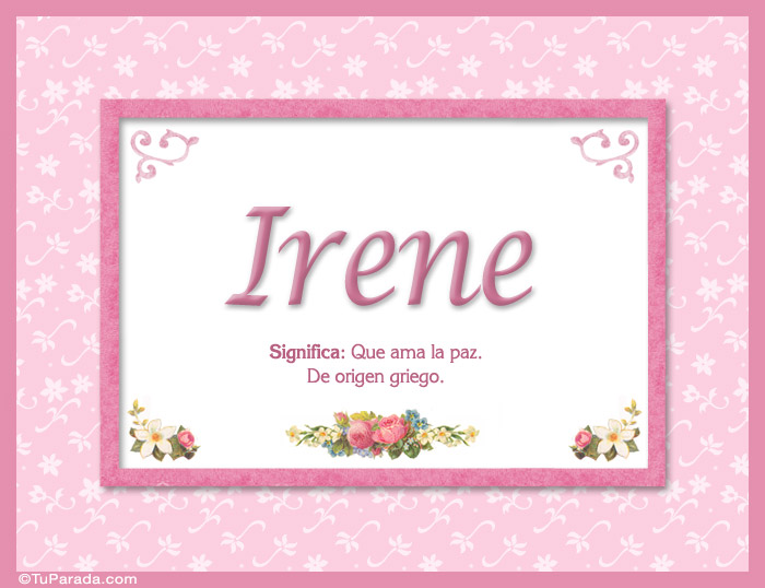Nombre Irene - Significado y origen, Imagen Significado de Irene - Significado y origen