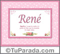 René - Significado y origen
