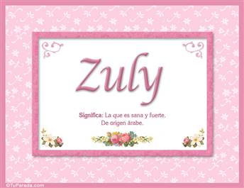 Zuly - Significado y origen