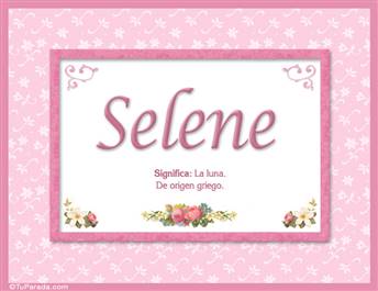 Selene - Significado y origen