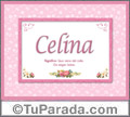 Celina  -  Significado y origen