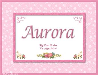 Aurora - Significado y origen