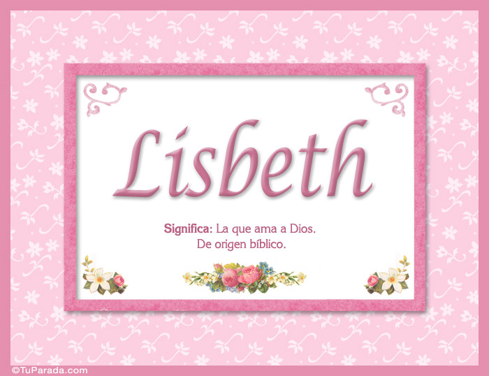 Tarjeta - Lisbeth - Significado y origen