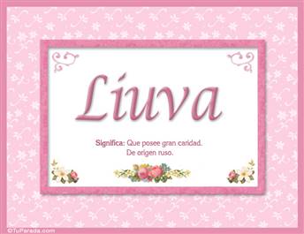 Liuva - Significado y origen