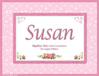 Susan - Significado y origen