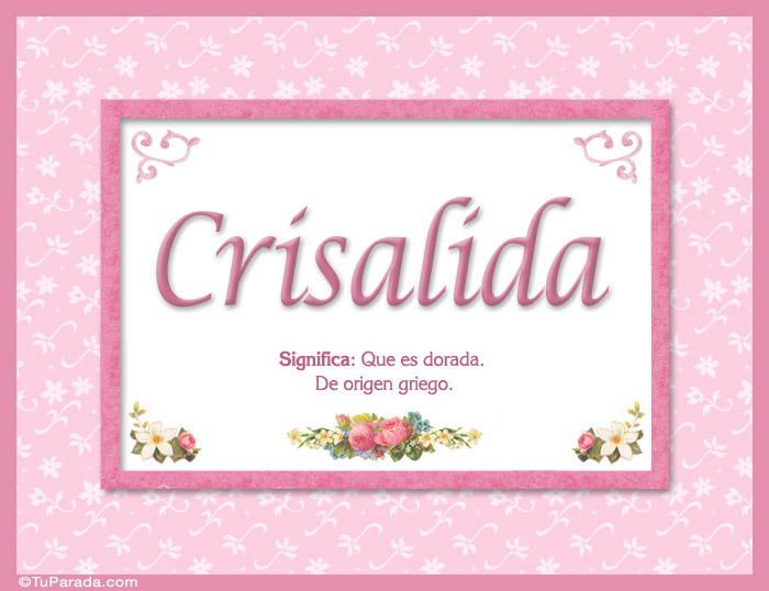 Crisalida - Significado y origen