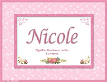 Nicole - Significado y origen