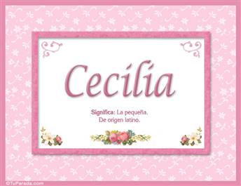 Cecilia - Significado y origen