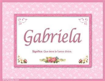 Gabriela - Significado y origen