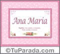 Ana María  - Significado y origen