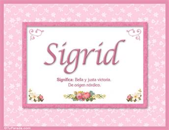 Sigrid - Significado y origen
