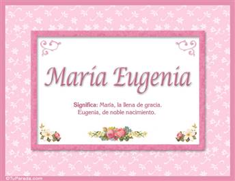 María Eugenia - Significado y origen