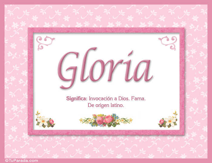 Nombre Gloria - Significado y origen, Imagen Significado de Gloria - Significado y origen