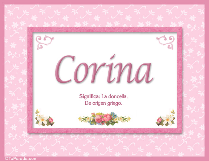 Corina - Significado y origen