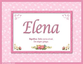 Elena - Significado y origen