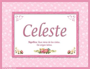 Celeste - Significado y origen