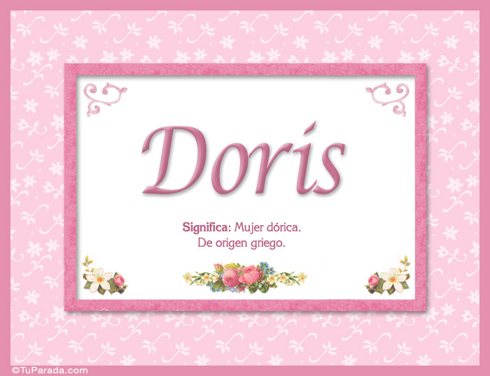 Tarjeta - Doris - Significado y origen