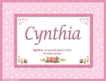 Cynthia - Significado y origen