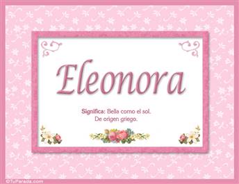 Eleonora  Significado y origen