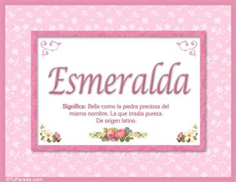 Esmeralda - Significado y origen