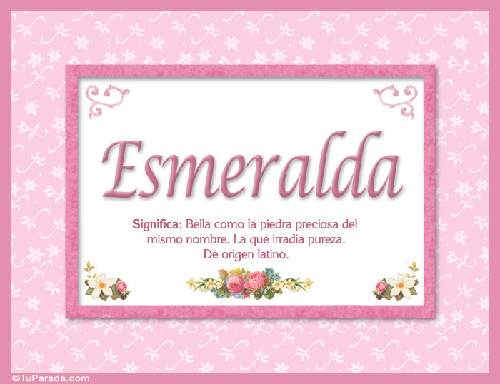 Esmeralda - Significado y origen