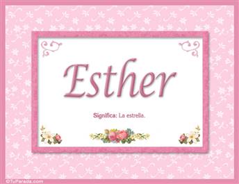Esther - Significado y origen