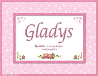 Gladys, nombre, significado y origen de nombres