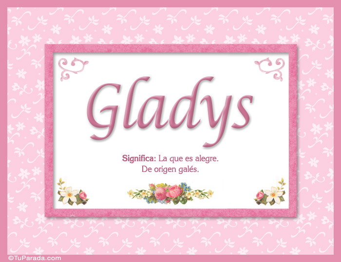 Gladys, nombre, significado y origen de nombres