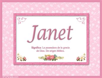 Janet, nombre, significado y origen de nombres