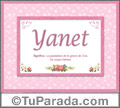 Yanet, nombre, significado y origen de nombres